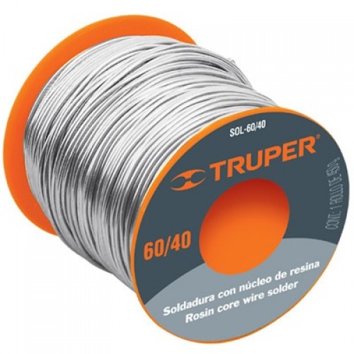 Estaño Truper 14366 60% para Electronica 1mm 450g