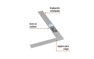 Escuadra de Cantero Truper 14386 8"x12" Profesional Escuadra de Cantero Truper 14386 8"x12" Profesional