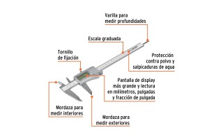 Calibre Truper 14388 Digital 150mm / 6"