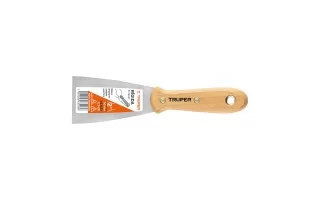 Espátula paralela pequeña espátula masilla cuchillo mango de madera (3  pulgadas de ancho)