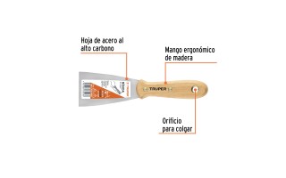 Espátula Rígida Truper 14441 2'' 50mm Espátula Rígida Truper 14441 2'' 50mm
