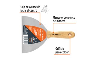 Espátula Flexible Truper 14452 6'' 15cm Espátula Flexible Truper 14452 6'' 15cm