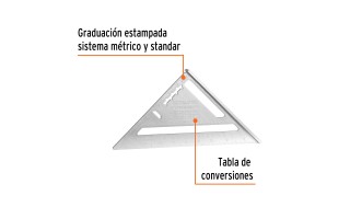 Escuadra de Techista Truper 15131 Aluminio 7" Escuadra de Techista Truper 15131 Aluminio 7"