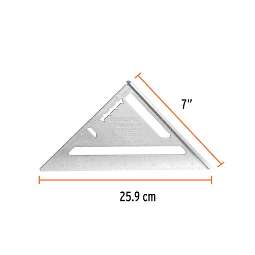 Escuadra de Techista Truper 15131 Aluminio 7"