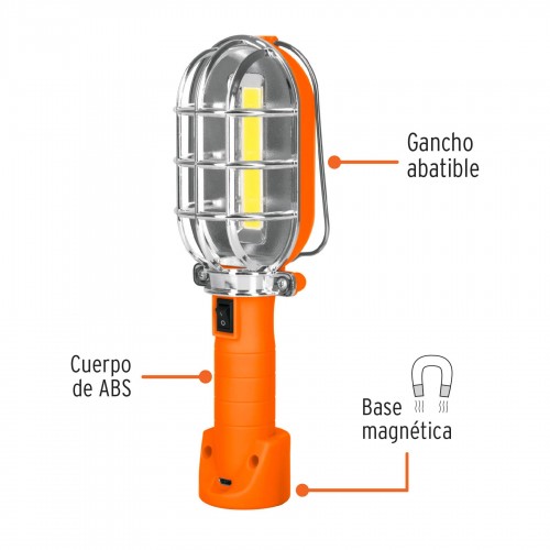 Lámpara de Taller Truper 15143 280lm Recargable