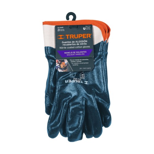 Guantes Algodón Truper 15245 Recubierto c/ Nitrilo