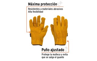 Guante Uso General Truper 15248 Cuero Carnaza Corto