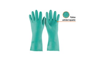 Guantes Manejo de Químicos Truper 15324 Nitrilo G
