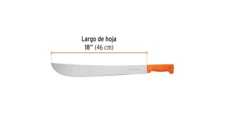 Machete Truper 15892 18'' 46cm Pulido