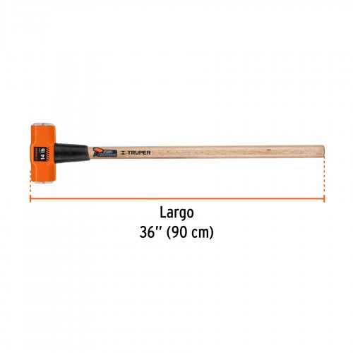 Mazo Truper 16514 Octogonal 14lb (6,3kg) mango Madera