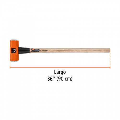 Mazo Truper 16515 Octogonal 16lb (7,2kg) mango Madera