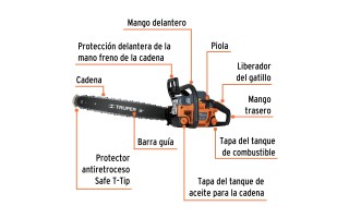 Motosierra a Combustión Truper 16627 2,2HP 20" Motosierra a Combustión Truper 16627 2,2HP 20"