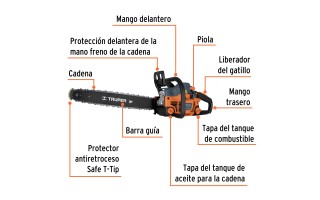Motosierra a Combustión Truper 16628 2,7HP 20" Motosierra a Combustión Truper 16628 2,7HP 20"