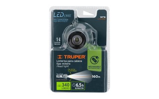 Linterna para Cabeza Truper 340lm LED Recargable Linterna para Cabeza Truper 340lm LED Recargable