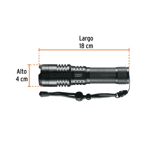 Linterna Recargable Truper Expert 16778 LED 1300lm