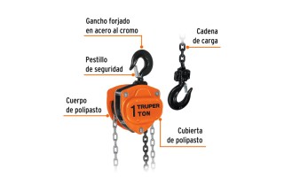 Aparejo Truper 16824 1000kg 3m Aparejo Truper 16824 1000kg 3m