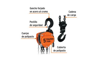 Aparejo Truper 16828 5000kg 3m Aparejo Truper 16828 5000kg 3m