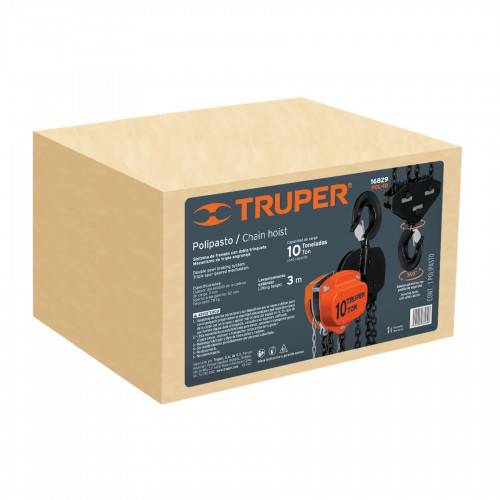 Aparejo Truper 16829 10000kg 3m