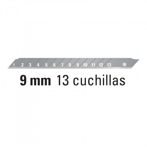 Hojas de Repuesto para Cutter Truper 16962 9mm 10u