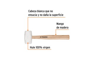 Mazo de Goma Truper 16931 16oz (454g) Mazo de Goma Truper 16931 16oz (454g)