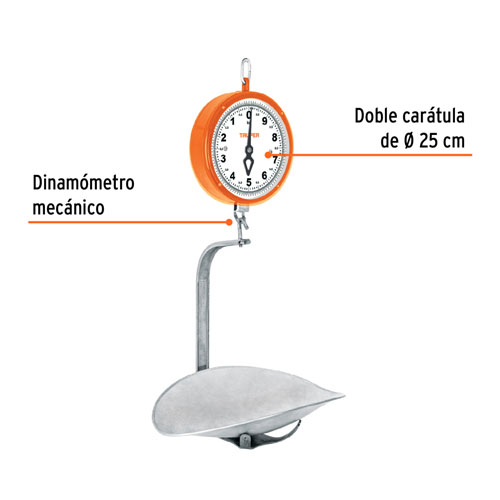 Balanza Mecánica Colgante Truper 17087 10kg