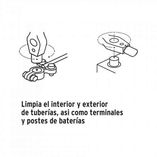 Cepillo Para Terminales de Batería Truper 17110