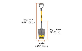 Pala Punta Truper 17152 mango Fibra Pala Punta Truper 17152 mango Fibra