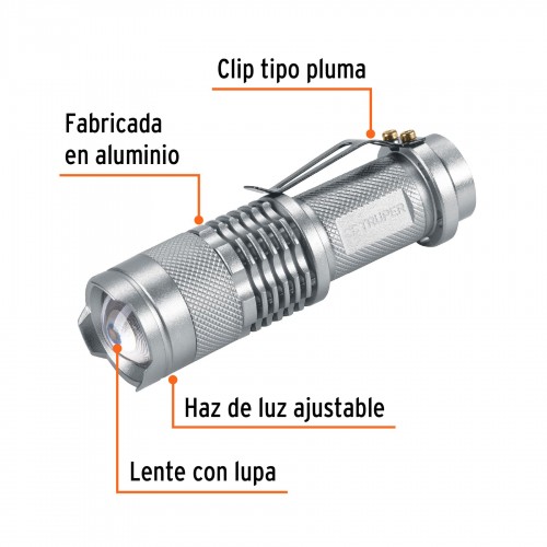 Linterna Truper Expert 17256 40lm LED AAx1