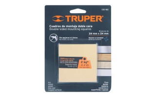 Cinta Adhesiva de Montaje Truper 17290 24x24mm x18u