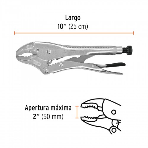 Pinza Presión Truper 17423 Curva 10"