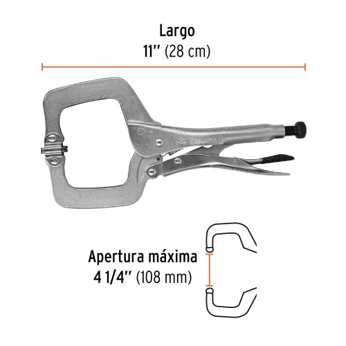 Pinza Presión Truper 17427 tipo C