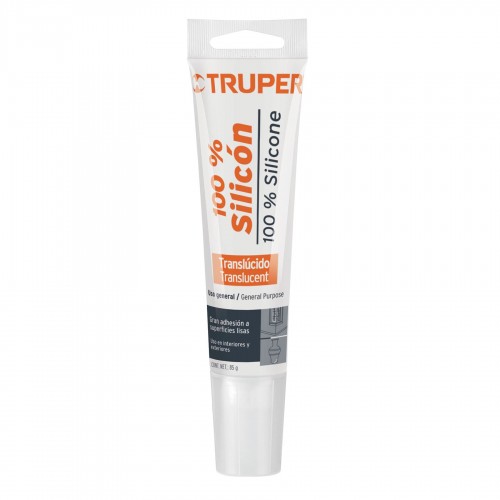 Silicona Truper 17562 100% Silicón 85g Translúcido