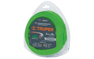 Hilo para Bordeadora Truper 17606 Redondo 2,0mm 15m Hilo para Bordeadora Truper 17606 Redondo 2,0mm 15m