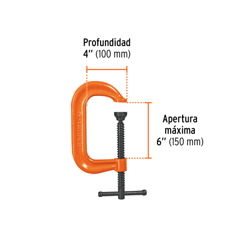 Prensa C Truper 17656 6'' 15cm