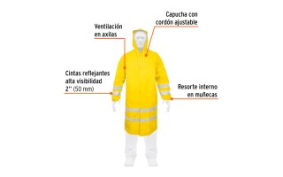 Traje Impermeable Truper 17724 Reflectivo XG PVC