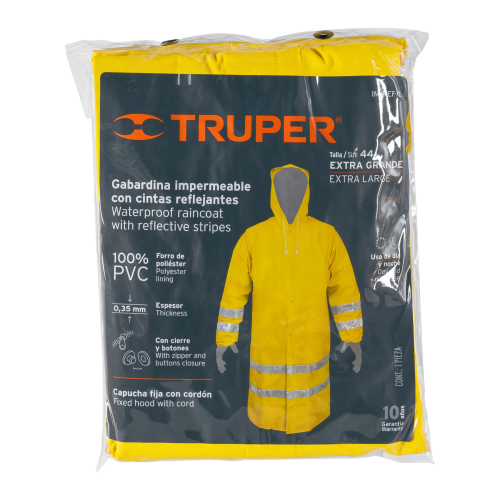 Traje Impermeable Truper 17724 Reflectivo XG PVC