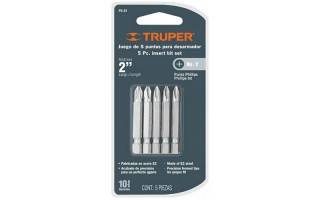 Puntas Cruz Truper 17783 50mm PH2 x5u