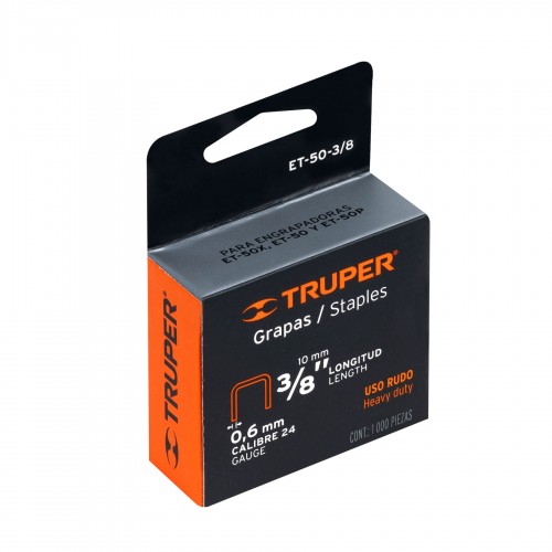 Grapas Truper 17967 3/8" x1000u