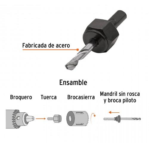 Soporte p/ Sierras Corona Diamantada Truper 18144 enc.3/8"