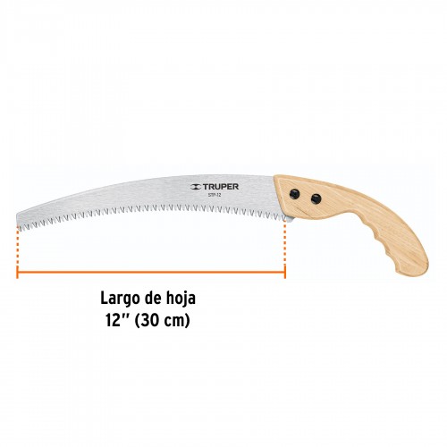 Serrucho para Podar Truper 18171 12'' Mango de Madera