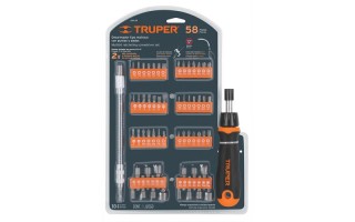 Destornillador Cricket y Puntas Truper 18220 58pzs Destornillador Cricket y Puntas Truper 18220 58pzs