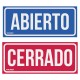 Señalización Truper 18239 Abierto/Cerrado