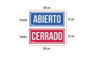 Señalización Truper 18239 Abierto/Cerrado