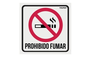 Señalización Truper 18293 Prohibido Fumar Señalización Truper 18293 Prohibido Fumar