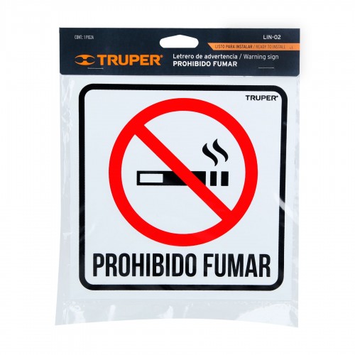 Señalización Truper 18293 Prohibido Fumar