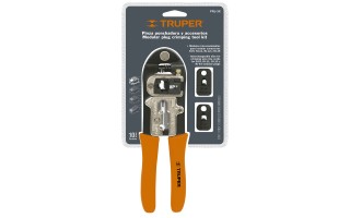Pinza Crimpadora Truper 18343 modulos intercambiables