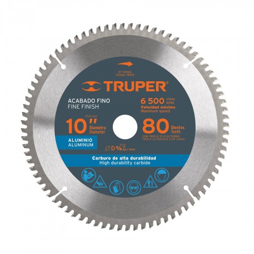 Hoja Sierra Circular Truper 18313 255mm 100di Aluminio