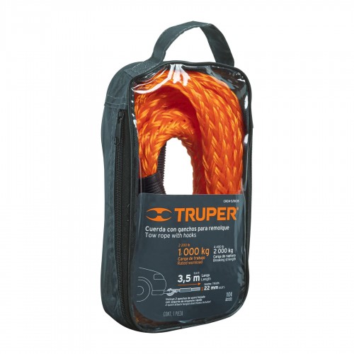 Cuerda de Remolque Truper 18345 Polipropileno 1000kg 3,5m