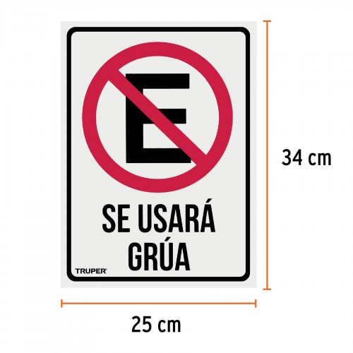 Señalización Truper 18347 No Estacionar