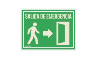 Señalización Truper 18348 Salida de Emergencia Señalización Truper 18348 Salida de Emergencia